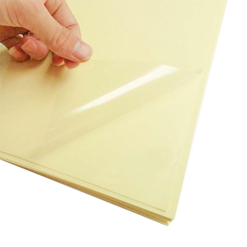 กาวยูวีฟิล์ม PET ใส 50um พร้อมซับกลาสซีนสีขาว