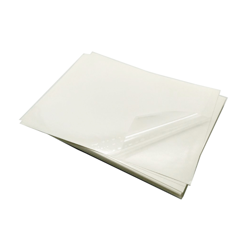 ฟิล์ม PET ใส 36um / กาวแบบถอดได้ / ไลเนอร์กลาสซีนสีขาว 60 กรัม