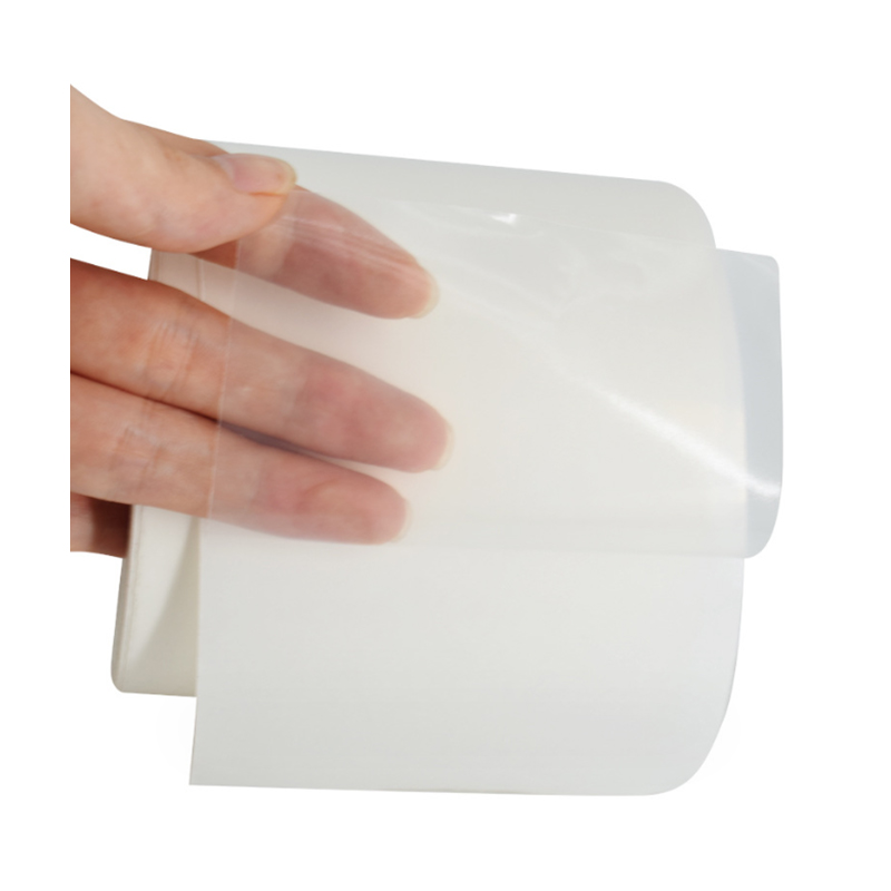 ฟิล์ม PET ใส 36um / กาวแบบถอดได้ / ไลเนอร์กลาสซีนสีขาว 60 กรัม