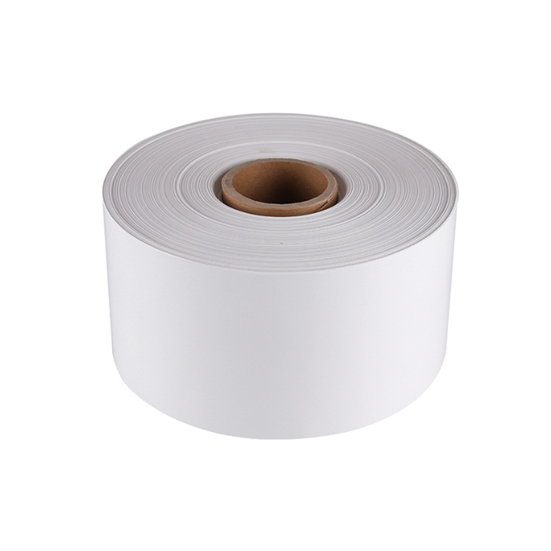 ไวนิลสีขาวด้าน 75um Yupo PP/ กาวตัวทำละลาย / ไลเนอร์กลาสซีนสีขาว 60 กรัม