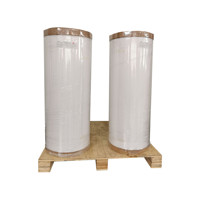 ไวนิลสีขาวด้าน 75um Yupo PP/ กาวตัวทำละลาย / ไลเนอร์กลาสซีนสีขาว 60 กรัม