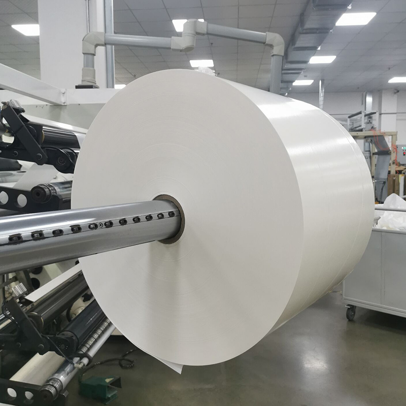 กาว PET สีขาวสว่าง 25um /กาวอะคริลิกตัวทำละลาย /ซับสีขาว 80 กรัม