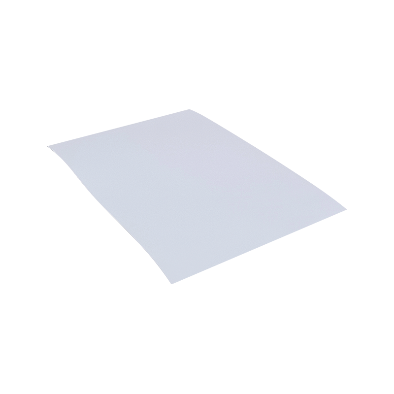 สติกเกอร์กระดาษกาวยางฟิล์ม PET สีขาวสว่าง 25um 