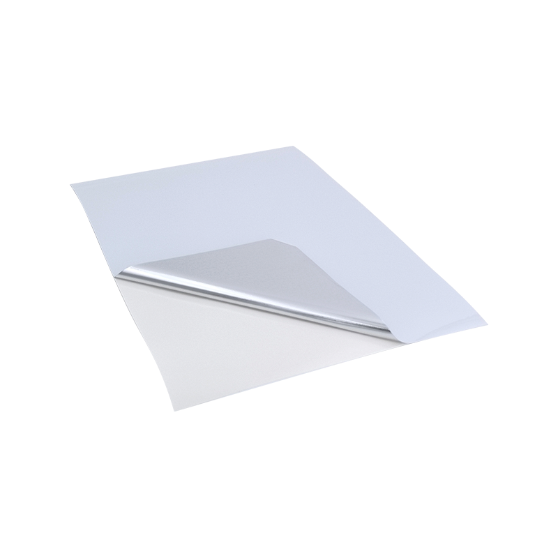 สติกเกอร์กระดาษกาวยางฟิล์ม PET สีขาวสว่าง 25um 