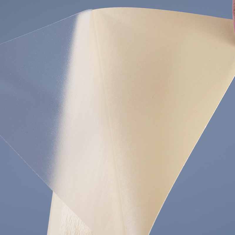 50mic ใสกาวตนเองฟิล์มโพลีเอสเตอร์ไวนิลสติกเกอร์พิมพ์ฉลากม้วนจัมโบ้