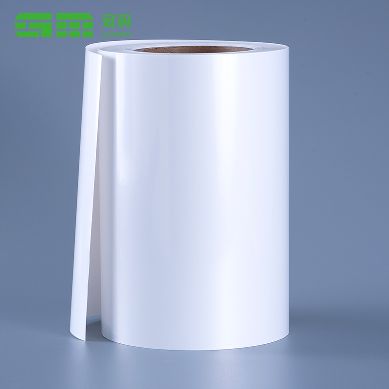 กระดาษฉลากมีกาวในตัว PP สีขาวมัน 60 มม. ม้วนจัมโบ้พร้อมกาวแบบถอดได้