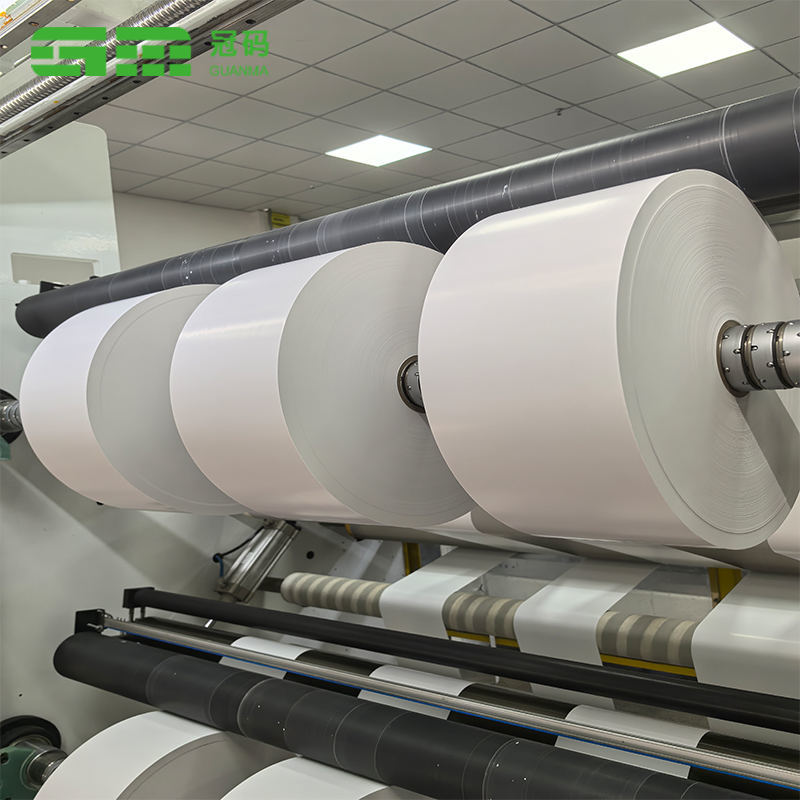 กระดาษ Pp สังเคราะห์สีขาวด้านฉลากบรรจุภัณฑ์อาหารกาวแช่แข็ง